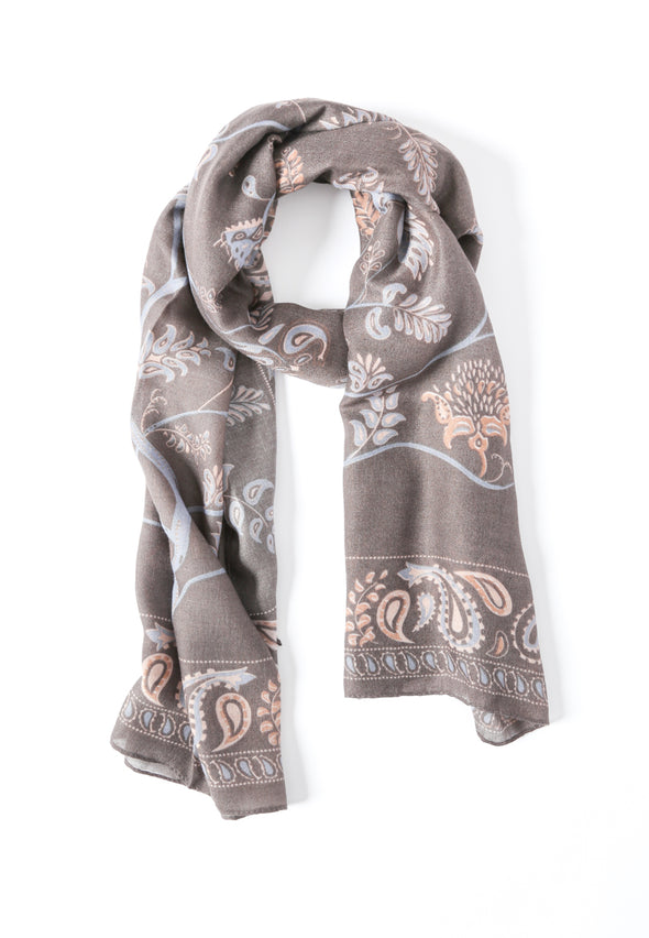 Purple Printed Shawl