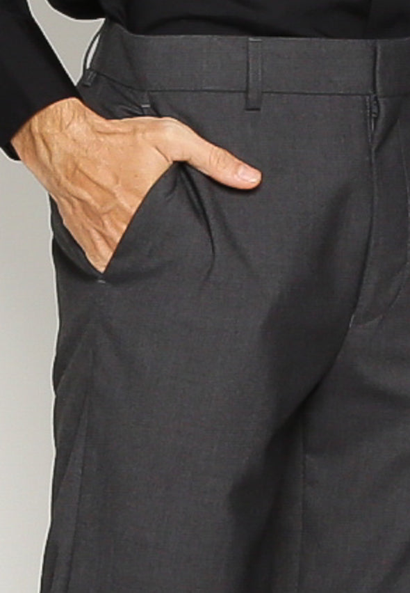 Grey Basic Formal Pants