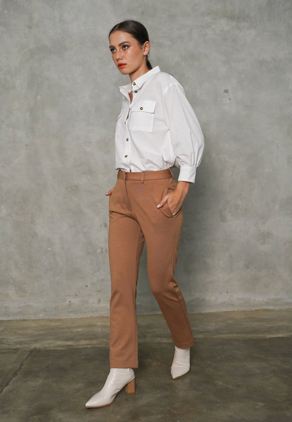 Light Brown Flexy Pants