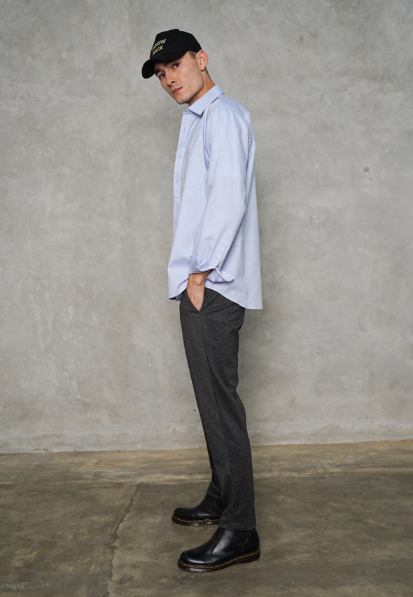 Light Blue Cotton Oxford Shirt