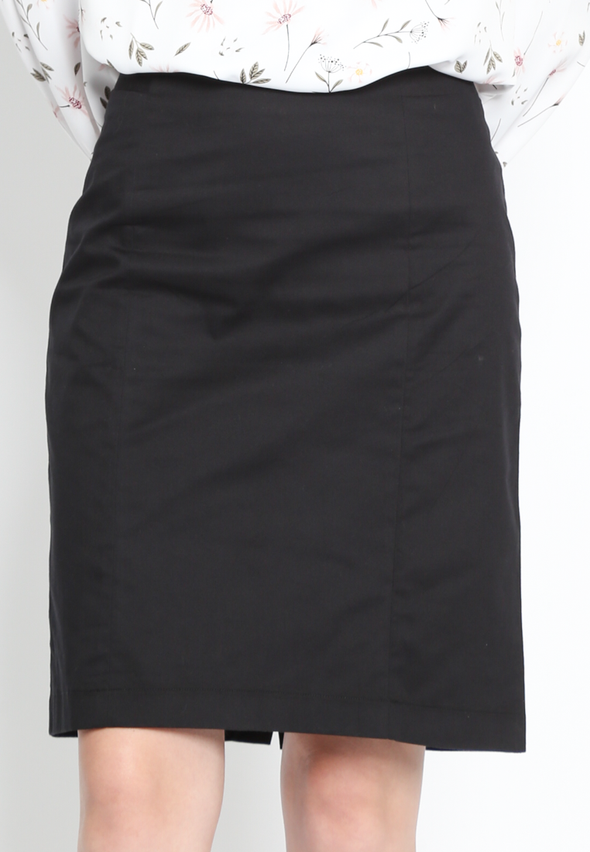 Black Tweed Women's Short Skirt